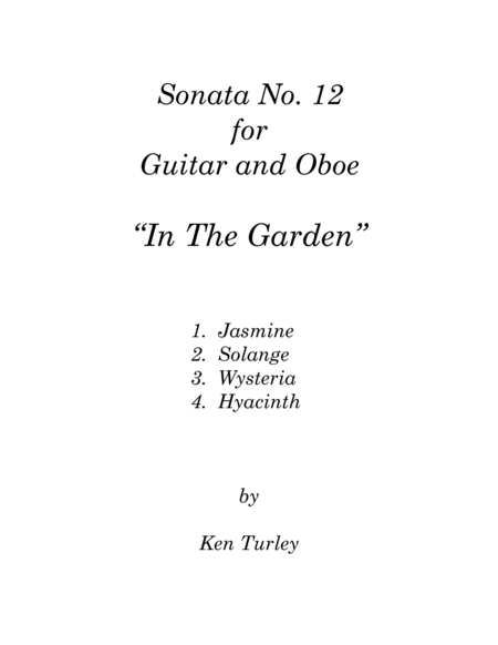 Duo Sonata No. 12 for Guitar and Cello "In The Garden" image number null