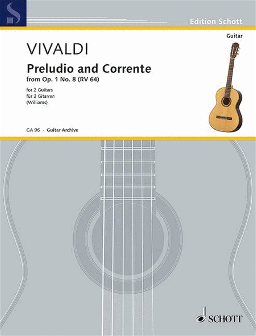 Preludio and Courante Acoustic Guitar scores gallery preview page 1