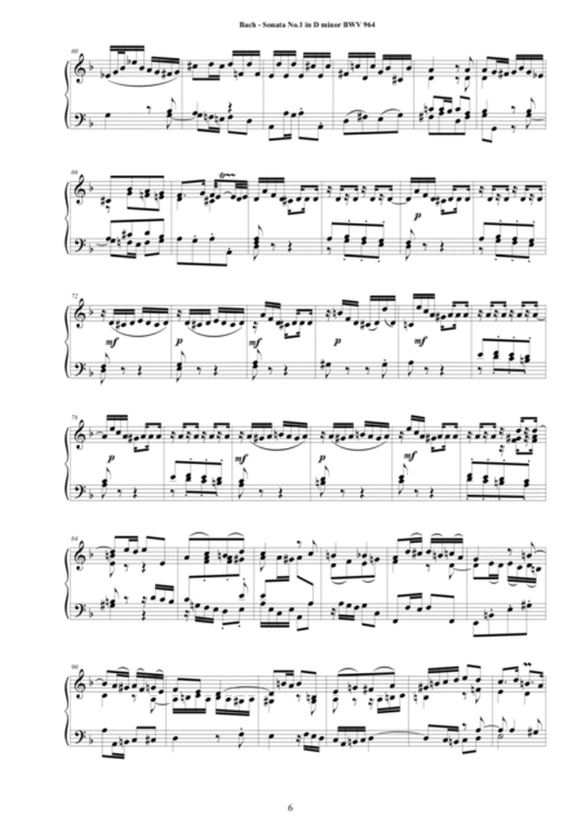 Seven Bach's Piano Sonatas - Complete scores