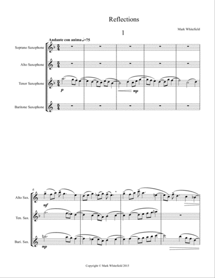 Reflections Woodwind Quintet scores gallery preview page 2