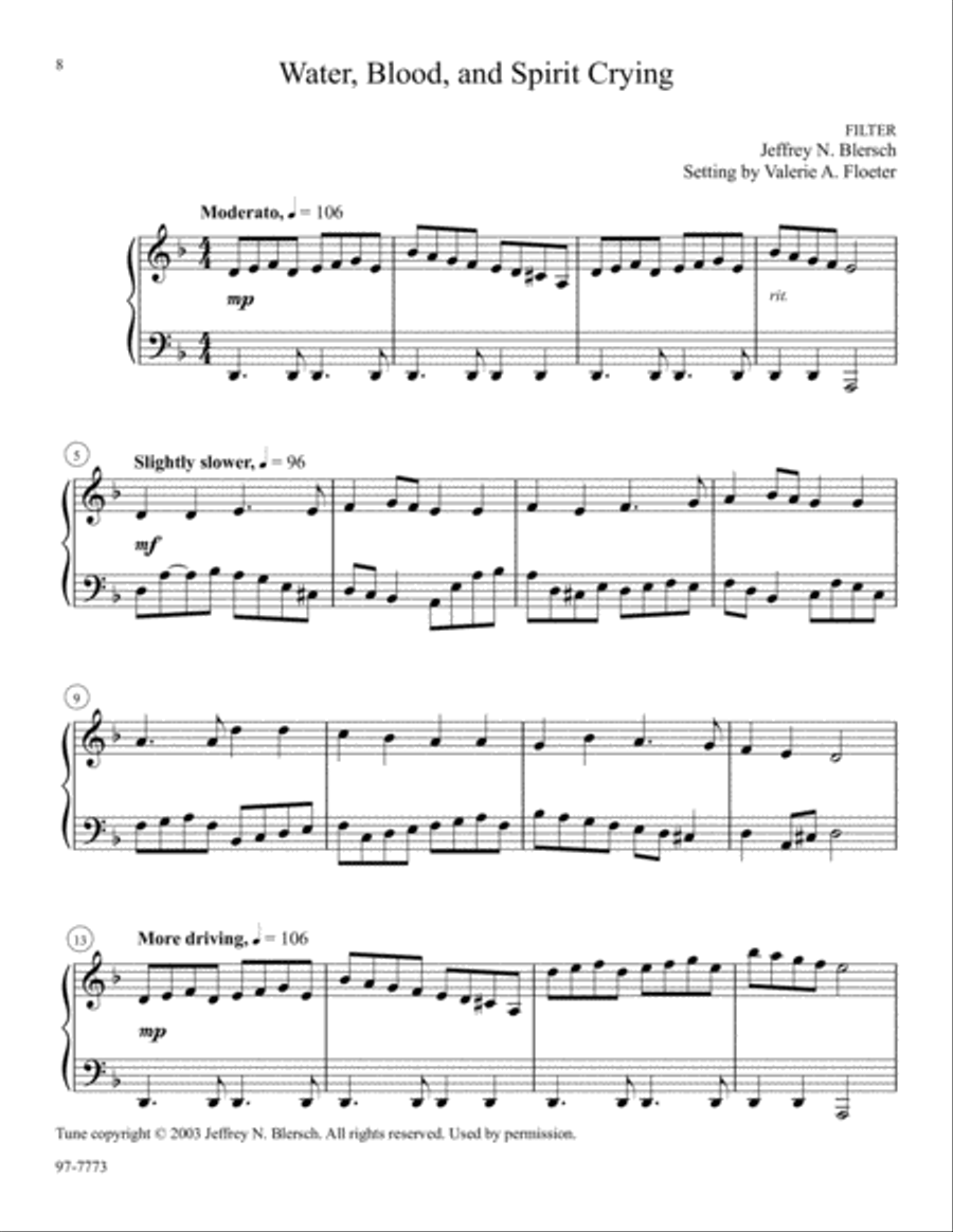Piano Stylings, Set 3: Hymns for the Church Year Piano Solo scores gallery preview page 3