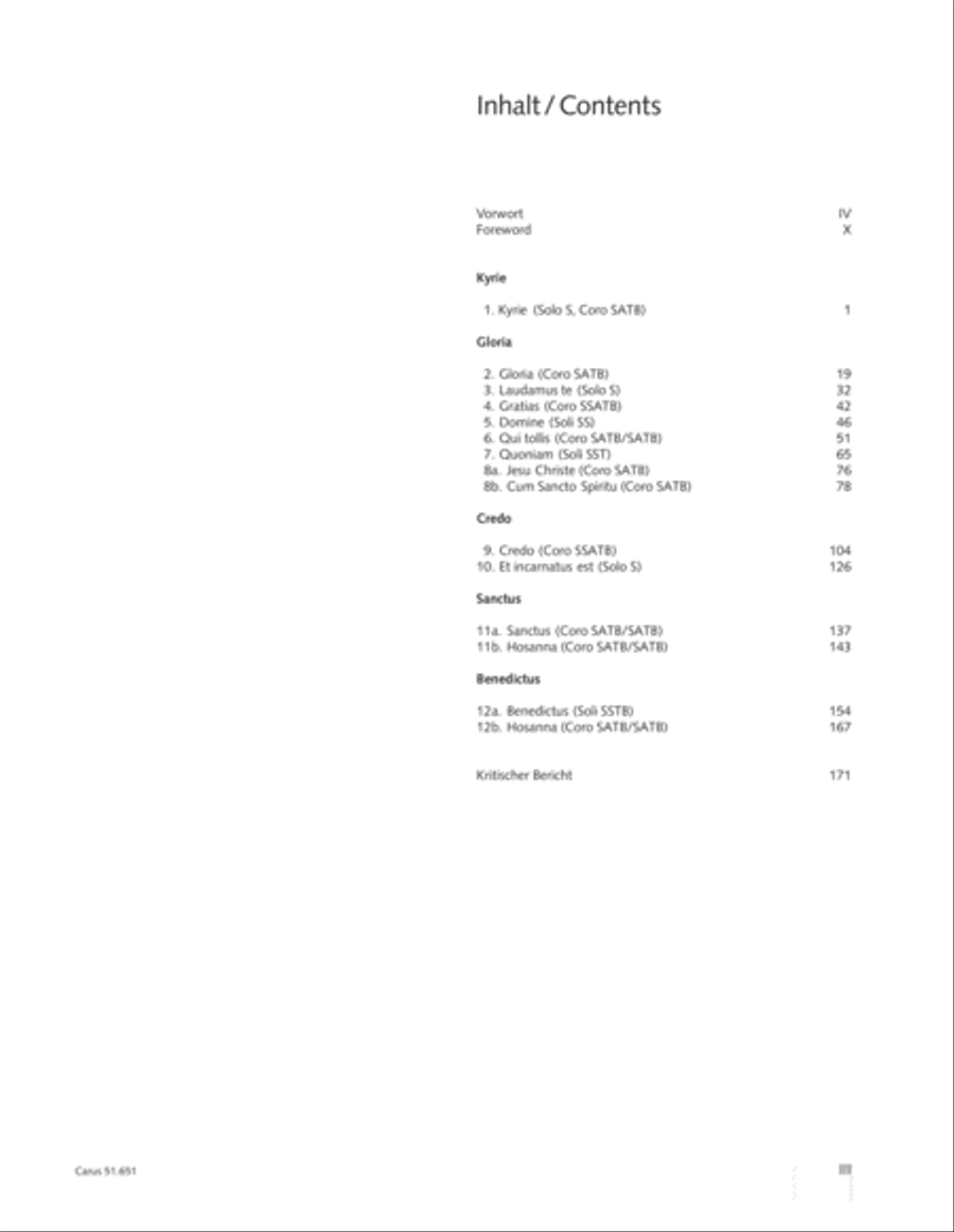 C Minor Mass, K. 427 (Missa in c KV 427) 4-Part scores gallery preview page 4