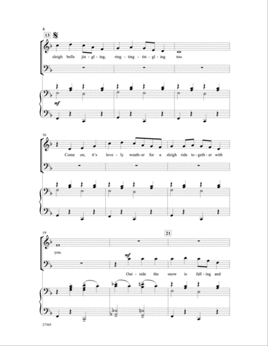 Sleigh Ride 4-Part scores gallery preview page 3