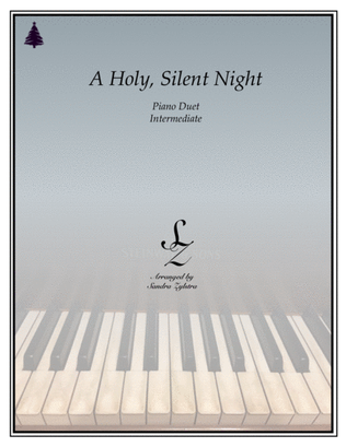 Book cover for A Holy, Silent Night (1 piano, 4 hand duet)