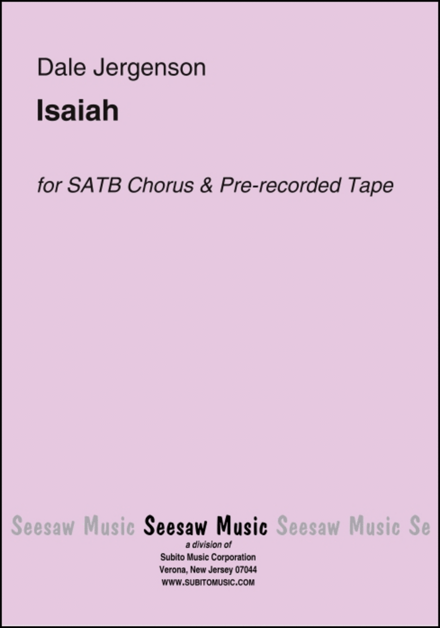 Isaiah 4-Part scores gallery preview page 1