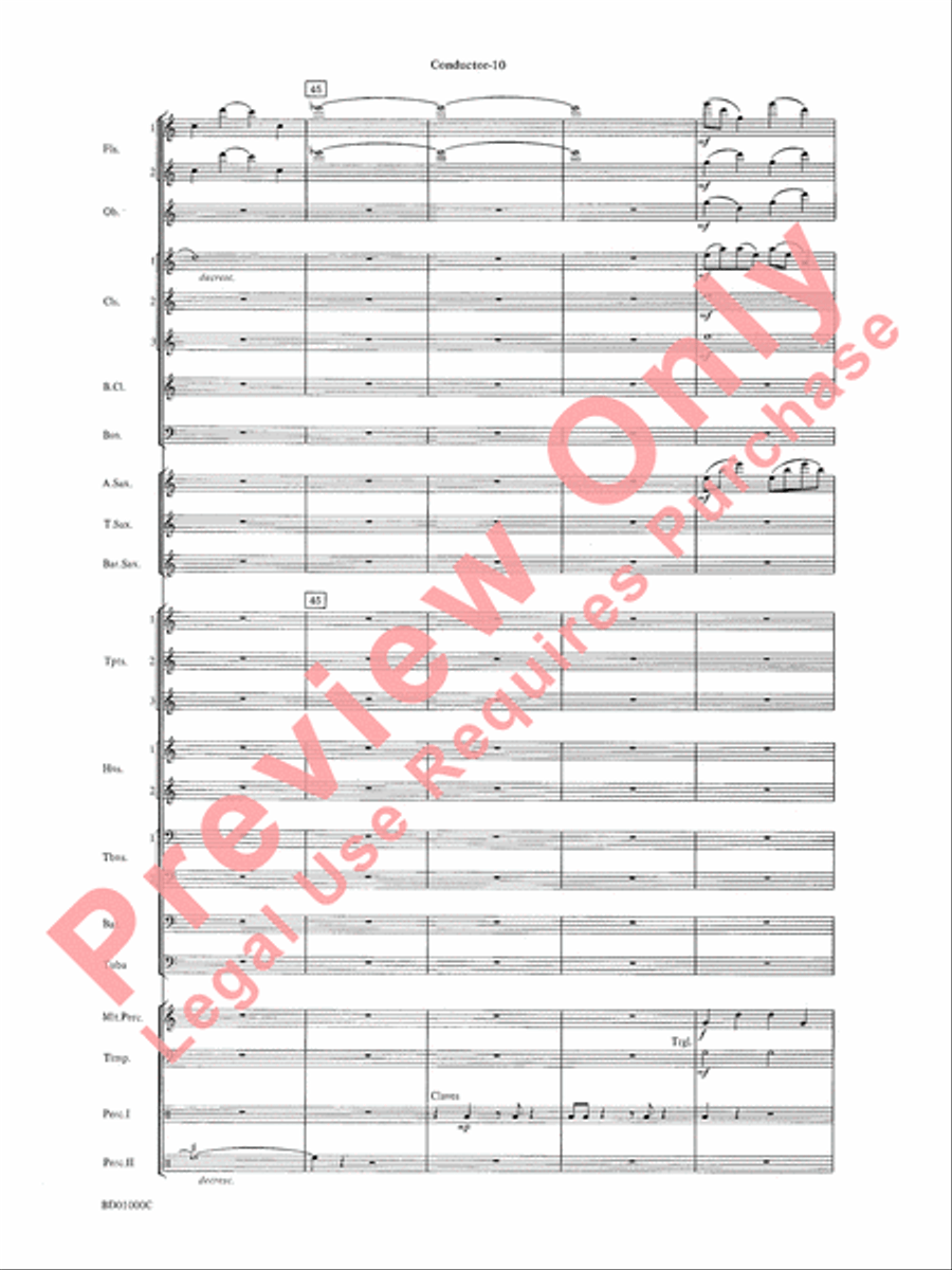 Chant Rituals Chant Rituals Concert Band scores gallery preview page 13