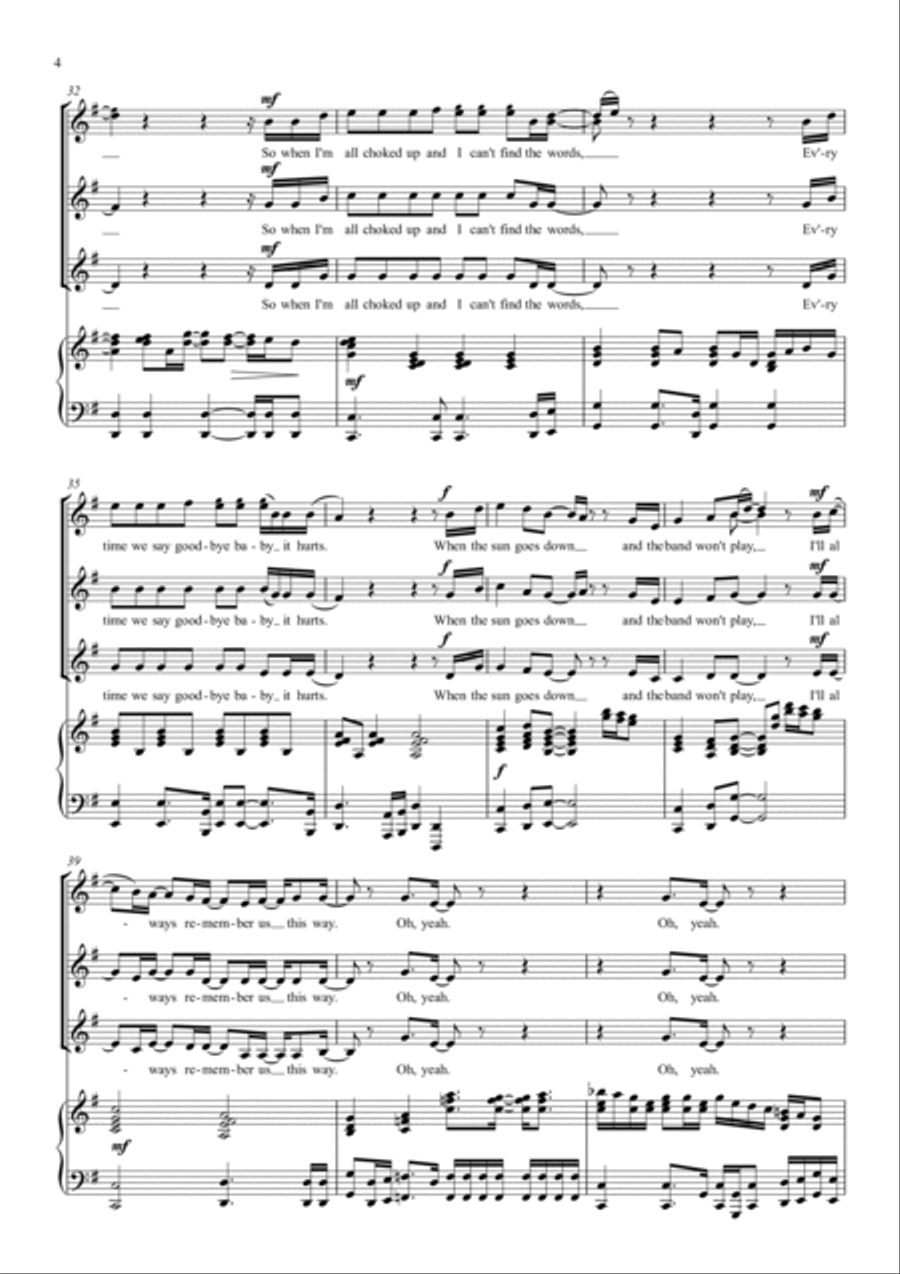 Always Remember Us This Way SSA scores gallery preview page 4