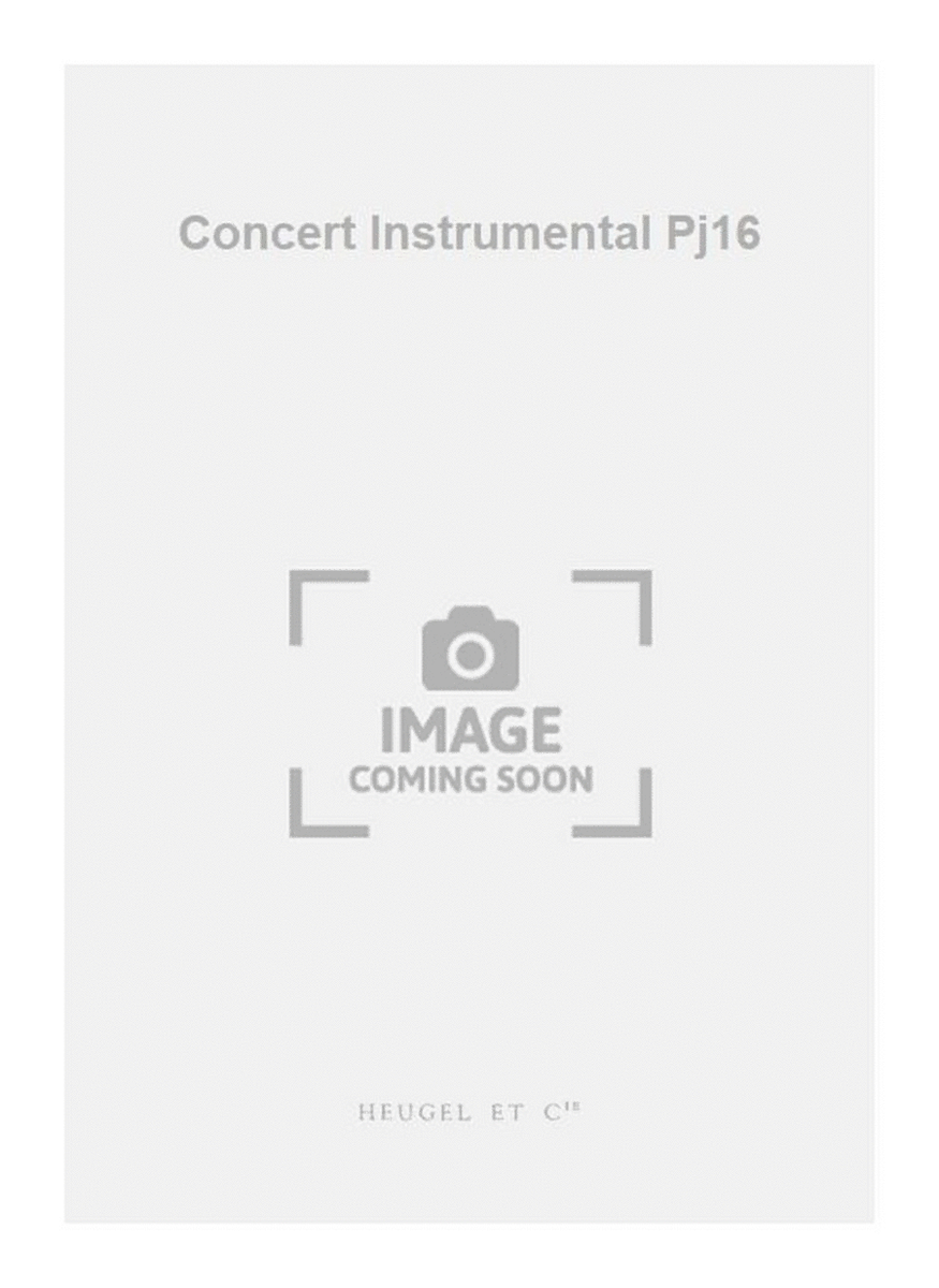 Concert Instrumental Pj16