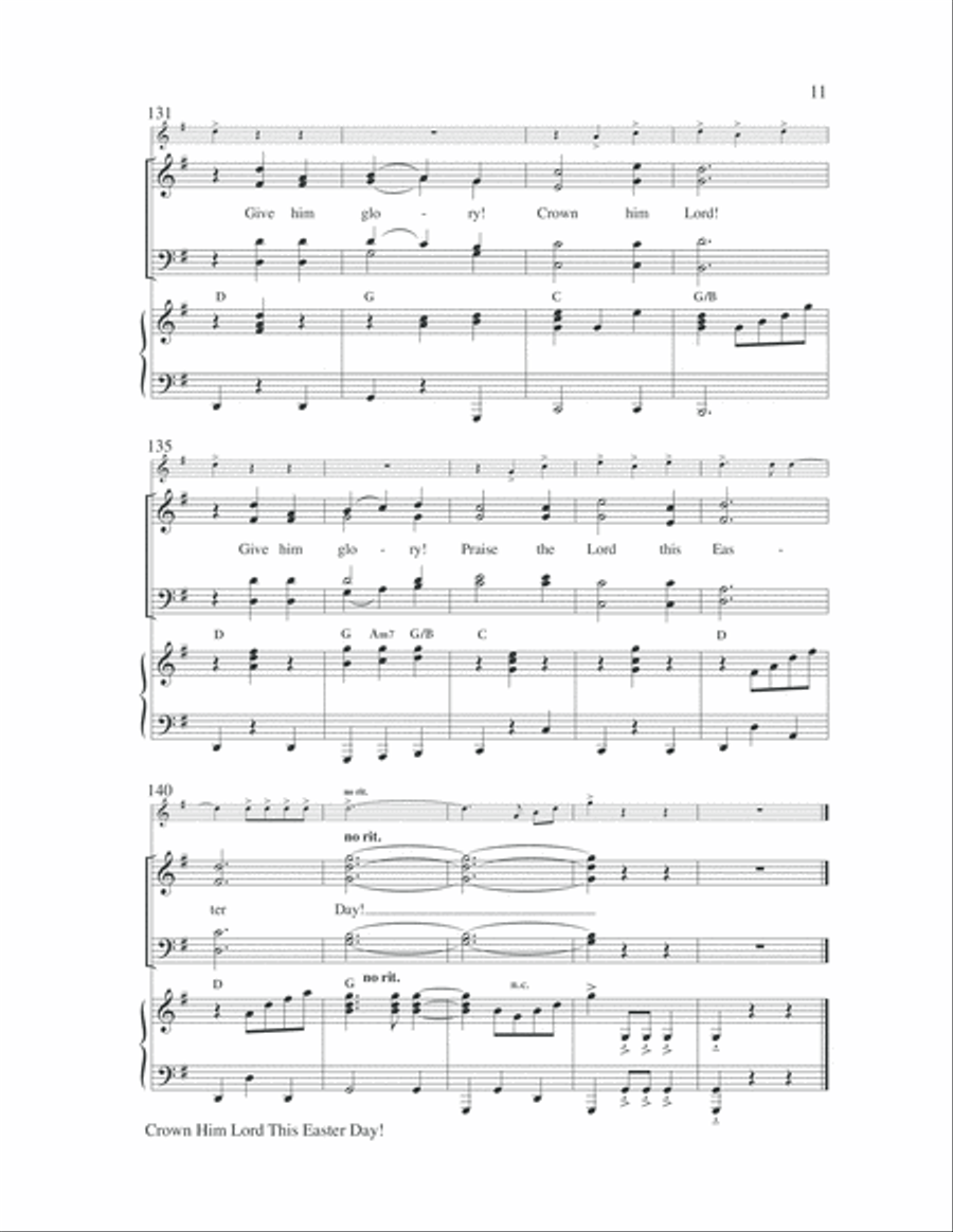 Crown Him Lord This Easter Day! 4-Part scores gallery preview page 12