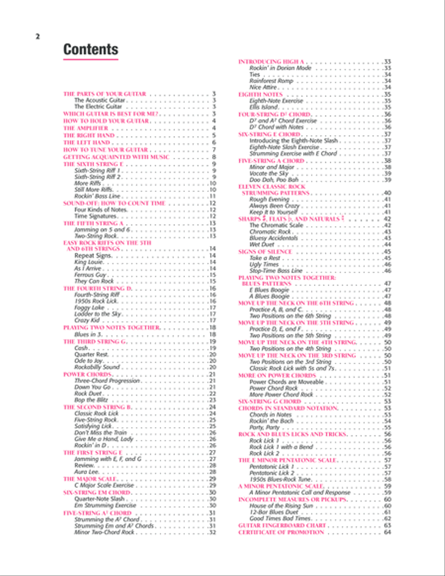 Alfred's Basic Rock Guitar Method, Book 1 Electric Guitar scores gallery preview page 2