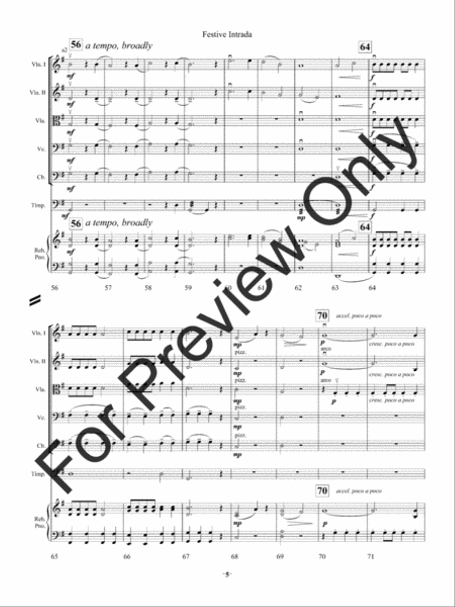 Festive Intrada String Orchestra scores gallery preview page 8