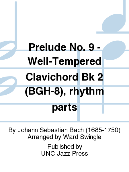 Prelude No. 9 - Well-Tempered Clavichord Bk 2 (BGH-8), rhythm parts