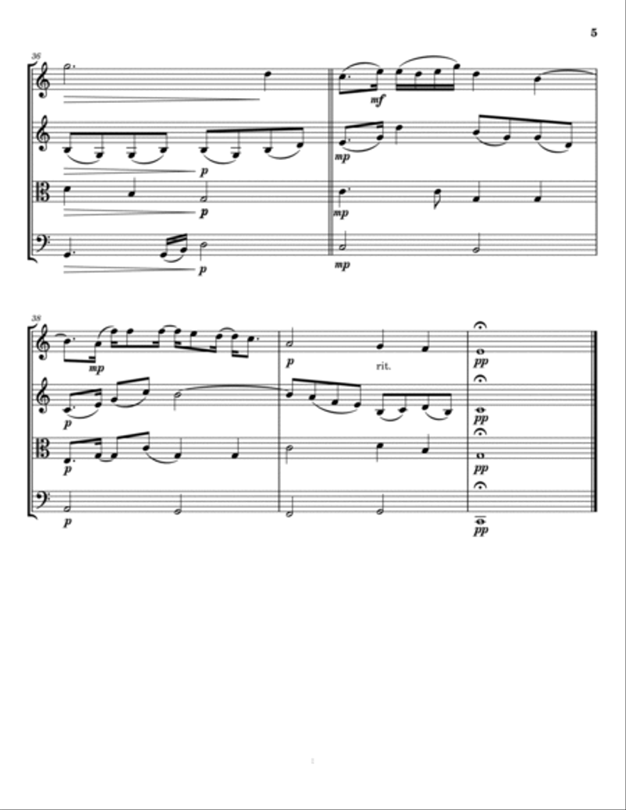 How Long Will I Love You How Long Will I Love You String Quartet scores gallery preview page 5