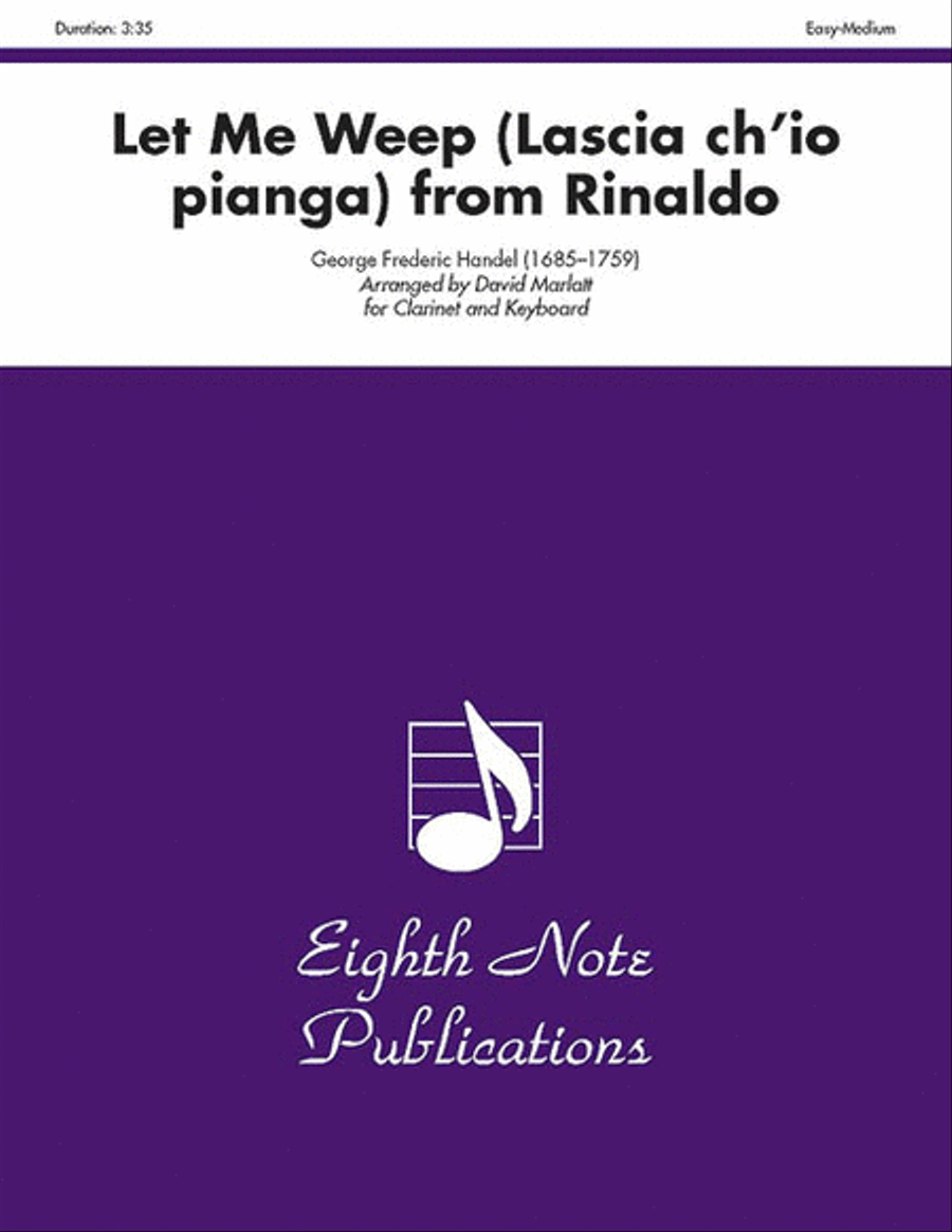 Let Me Weep (Lascia ch'io pianga) (from Rinaldo) Small Ensemble scores gallery preview page 1