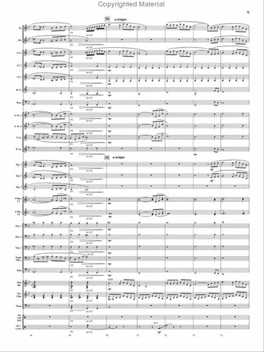 On Angel Wings Concert Band scores gallery preview page 8