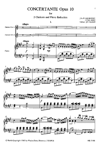 Concertante Op. 10