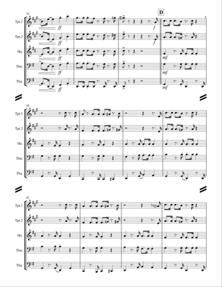 The Mexican Shuffle Horn scores gallery preview page 6