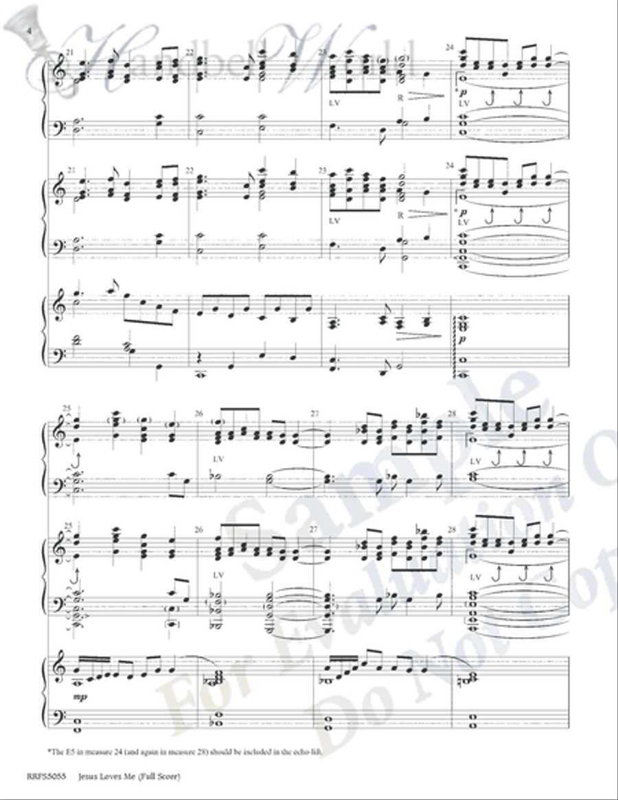 Jesus Loves Me Jesus Loves Me 5-Octaves scores gallery preview page 3