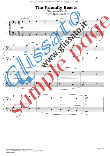 25 Christmas Duets for Trombone or Euphonium - VOL.1 image number null