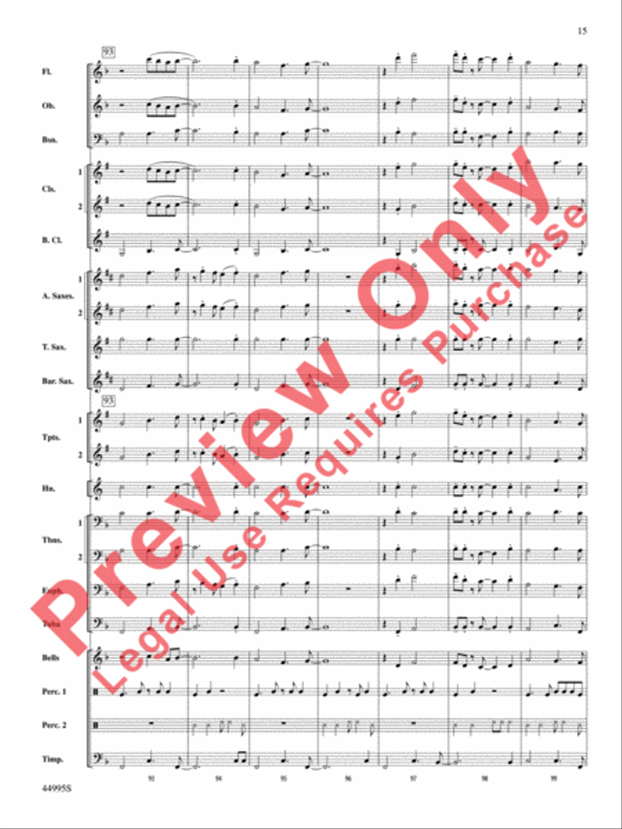 Djembe Laya Concert Band scores gallery preview page 16