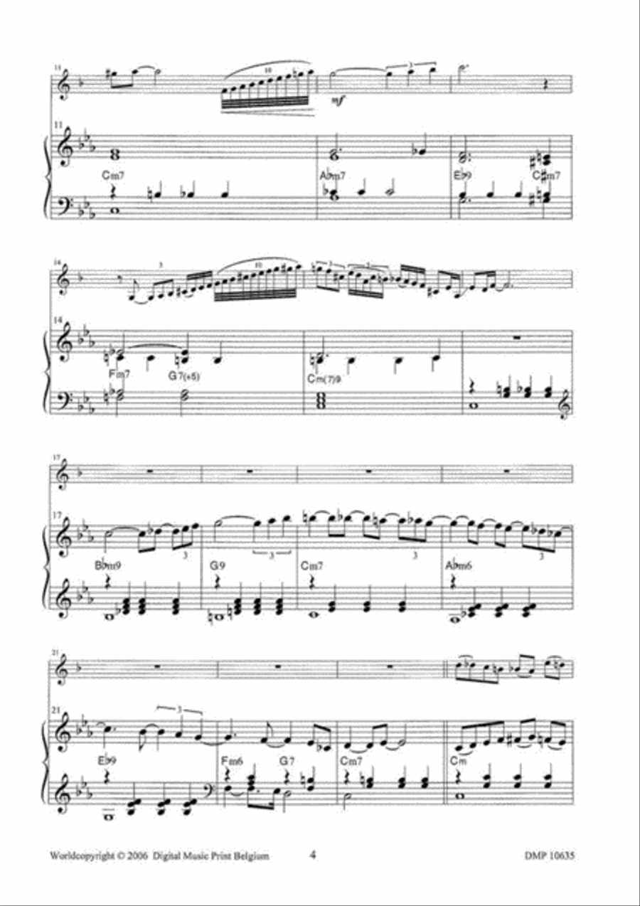 A Jazzy Meditation A Jazzy Meditation Clarinet Solo scores gallery preview page 3
