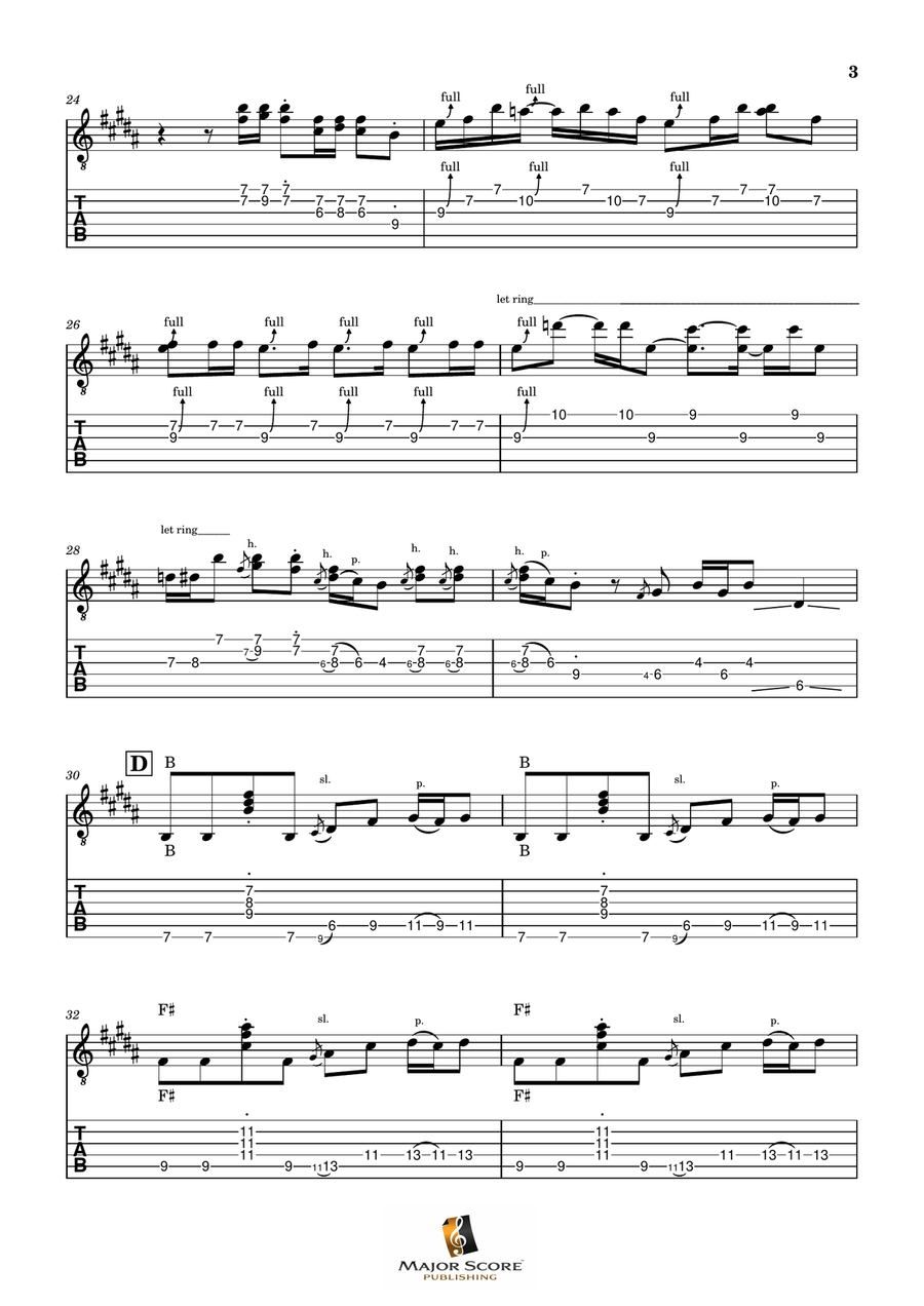 Remember Electric Guitar scores gallery preview page 3