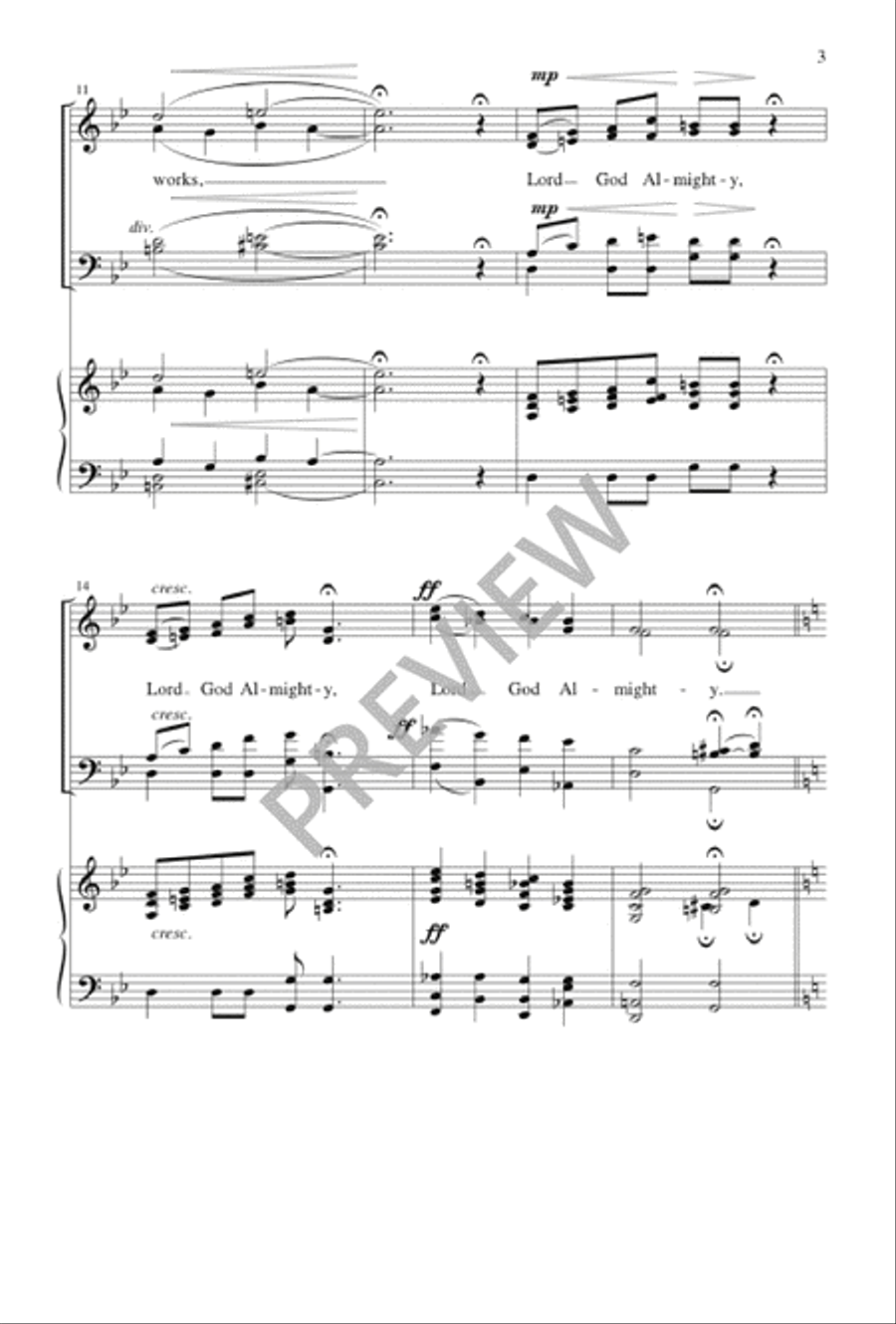 Great and Marvelous Great and Marvelous Choir scores gallery preview page 4