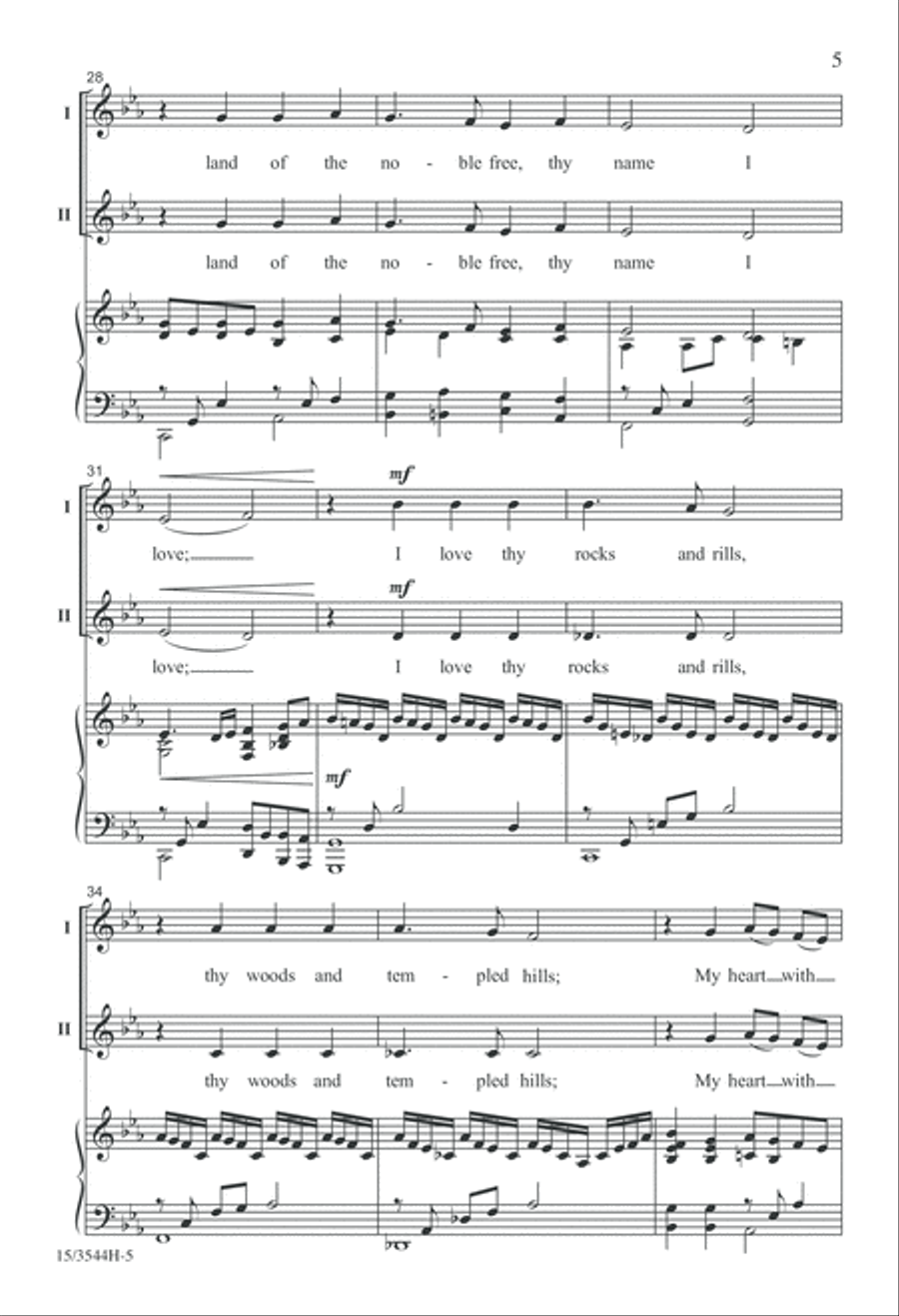 My Country, 'Tis of Thee 2-Part scores gallery preview page 5