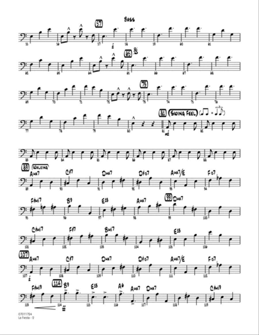 La Fiesta - Bass Part scores gallery preview page 2