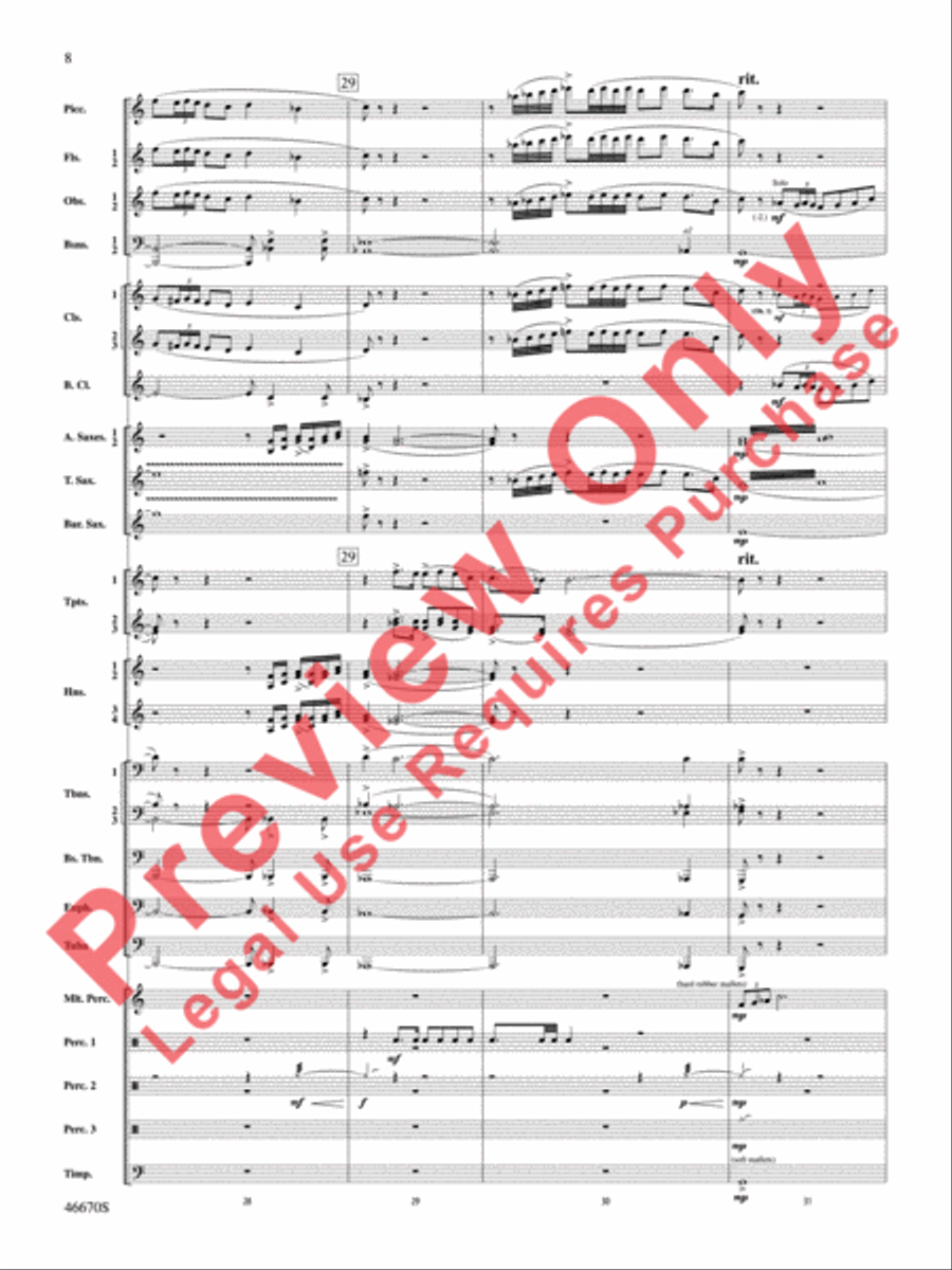 The Falls Concert Band scores gallery preview page 9