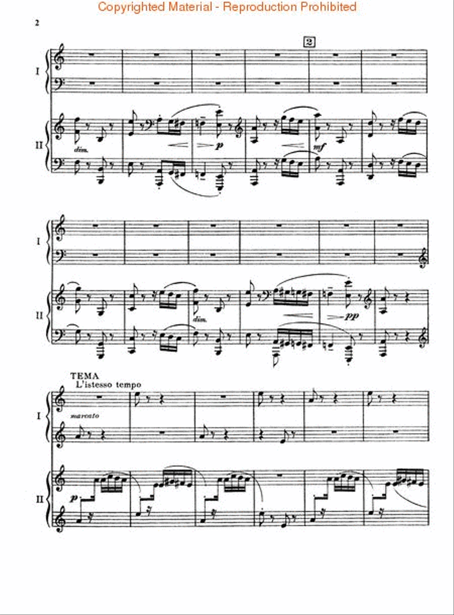 Rhapsody on a Theme of Paganini, Op. 43 Piano Solo scores gallery preview page 3