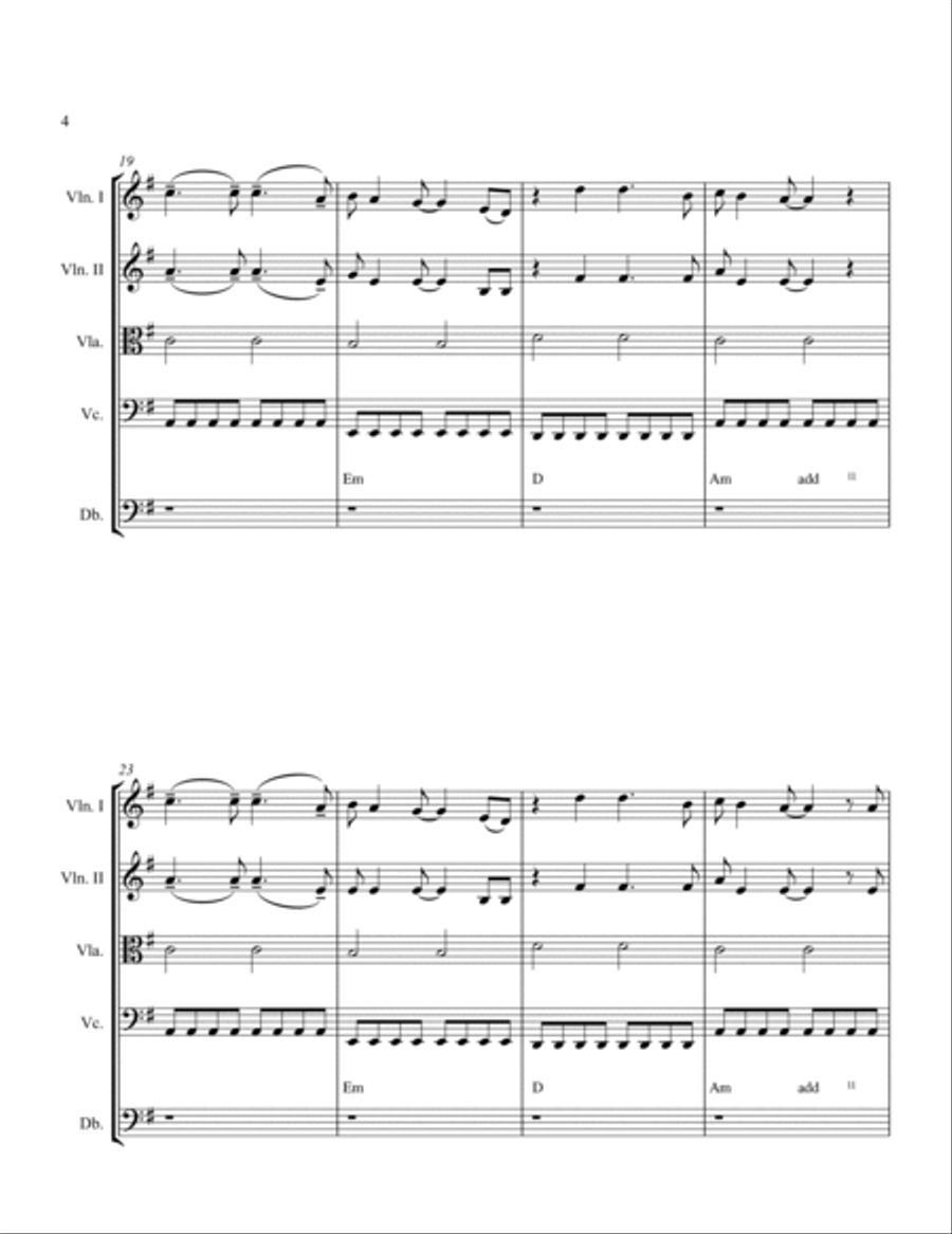 Clocks String Quartet scores gallery preview page 6