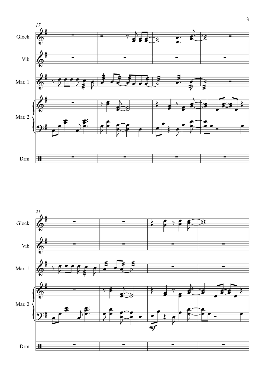 Shallow Shallow Percussion Ensemble scores gallery preview page 5