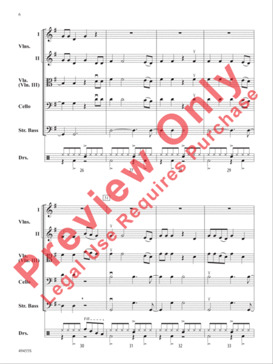 Fancy Like String Orchestra scores gallery preview page 7