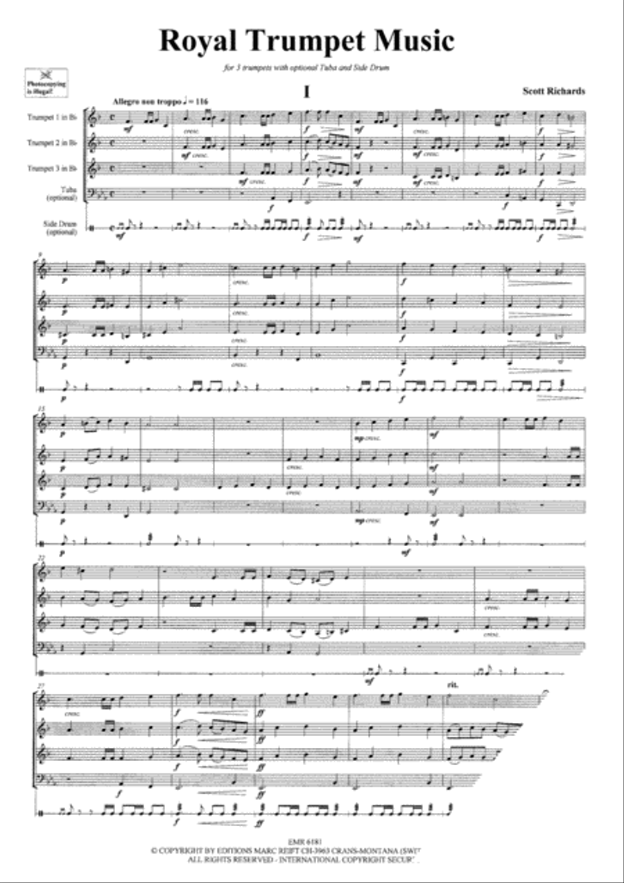 Royal Trumpet Music Royal Trumpet Music Trumpet Trio scores gallery preview page 8