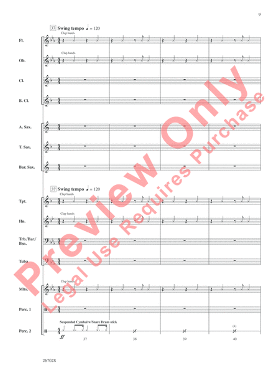 New Orleans Jubilee Concert Band scores gallery preview page 10