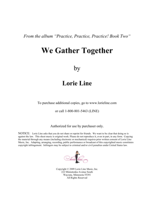 Book cover for We Gather Together - EASY!