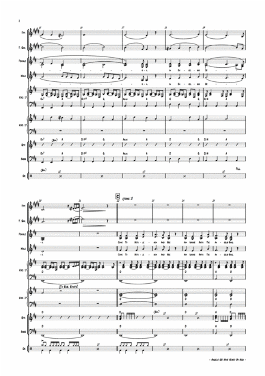 Angels We Have Heard On High Angels We Have Heard On High Large Ensemble scores gallery preview page 5