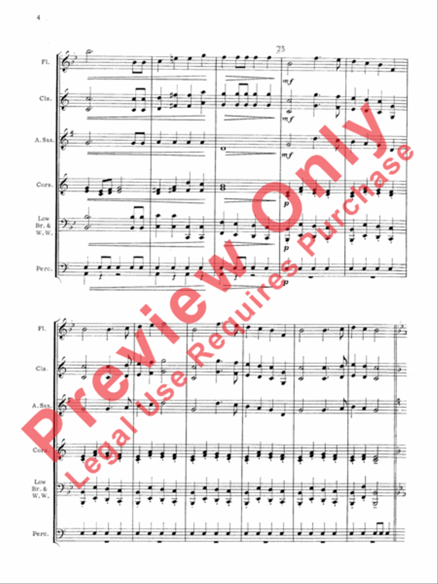 Royal March Concert Band scores gallery preview page 5