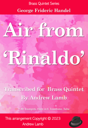 Book cover for Air from 'Rinaldo' (arr. for Brass Quintet)