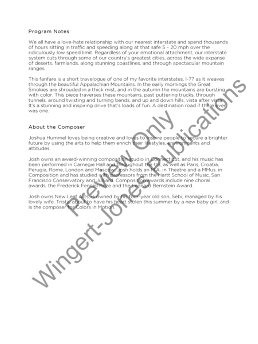 I-77 I-77 Concert Band scores gallery preview page 3