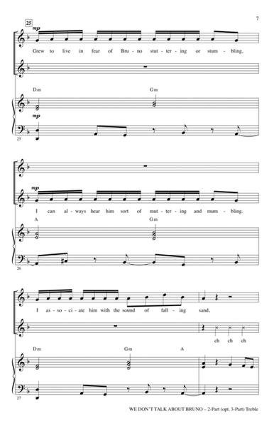 We Don't Talk About Bruno (arr. Audrey Snyder) by Lin-Manuel Miranda Choir - Digital Sheet Music