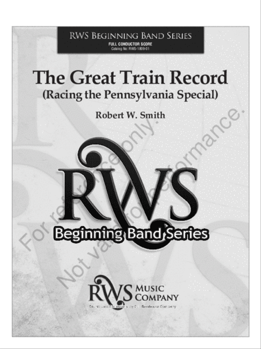 The Great Train Record Concert Band scores gallery preview page 2