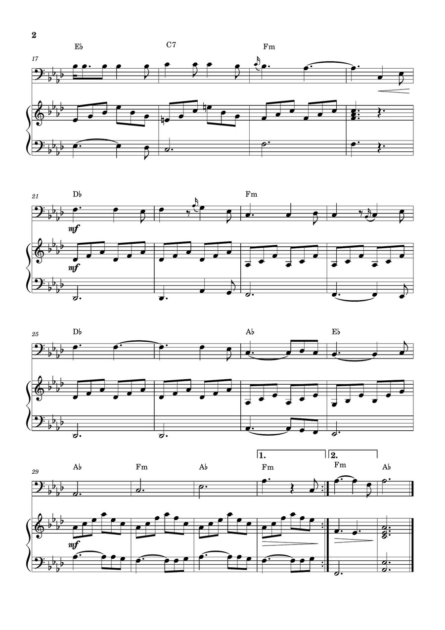 Hallelujah Piano scores gallery preview page 2