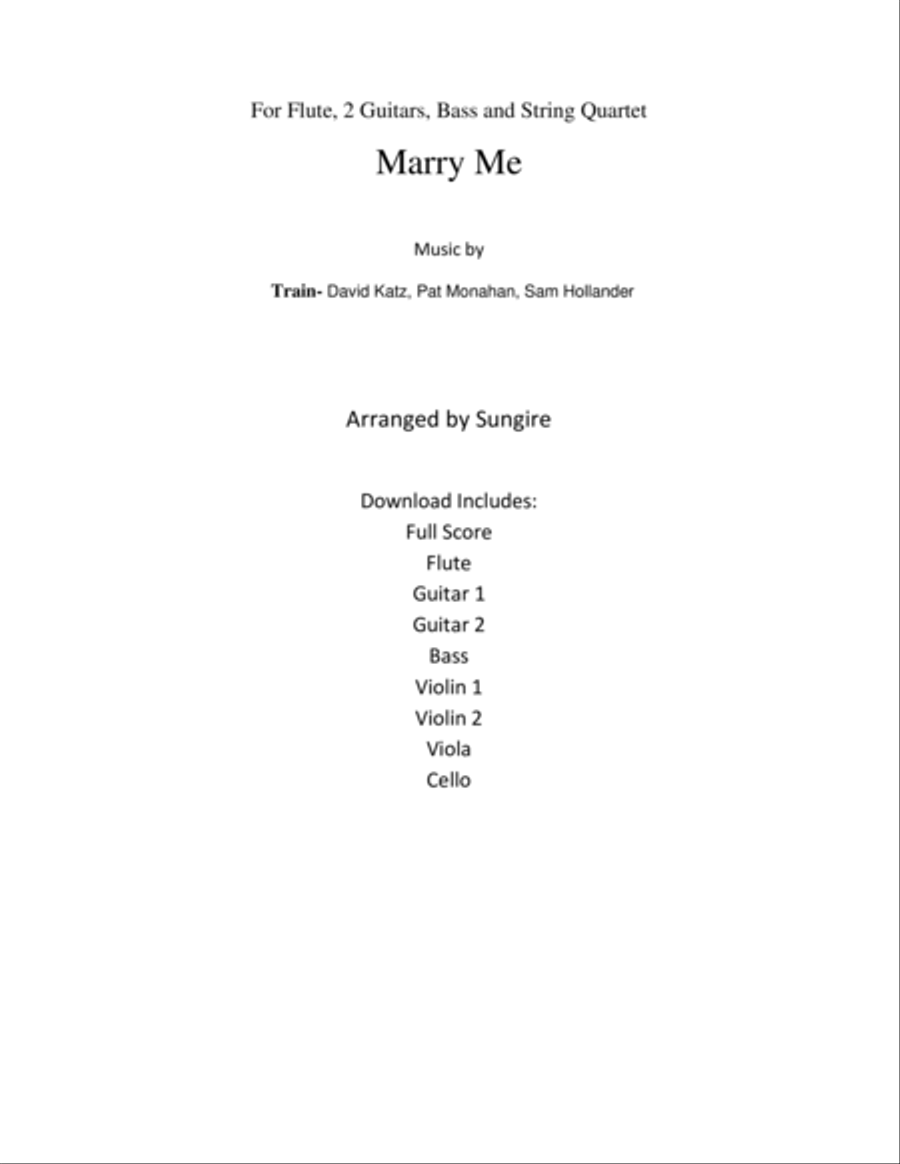 Marry Me Small Ensemble scores gallery preview page 2