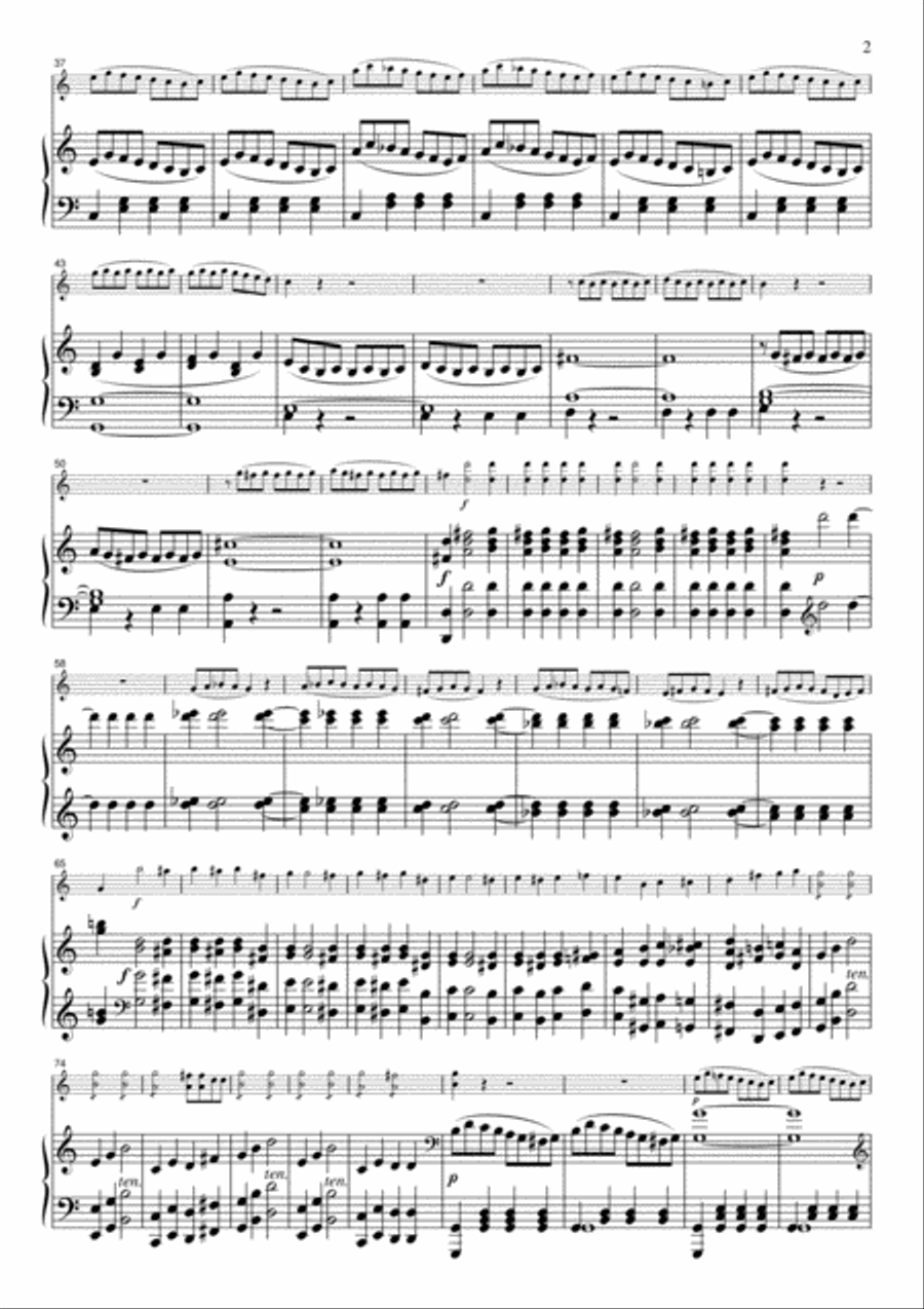 Mozart Cosi fan tutte Overture, for Violin & Piano, VM005 Violin Solo scores gallery preview page 2