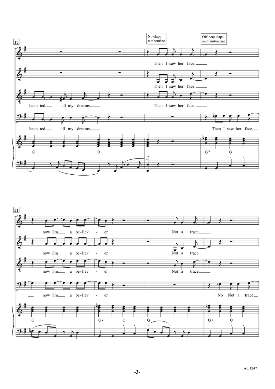 I'm A Believer 4-Part scores gallery preview page 3