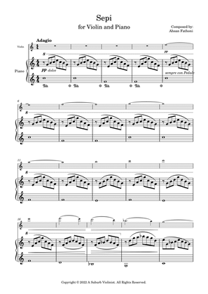 Sepi - An Easy Slow Piece for Violin and Piano - Original Composition