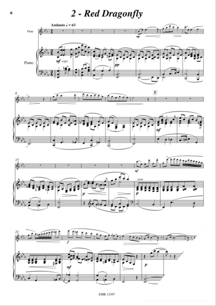 Japanese Folksongs Flute Solo scores gallery preview page 4