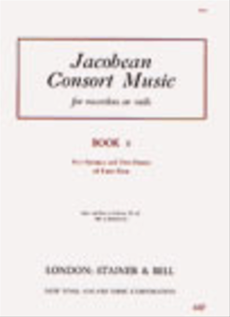 Jacobean Consort Music: Five Fantasias and Two Dances of Three Parts. Treble, Tenor and Bass Viols 3-Part scores gallery preview page 1